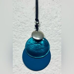 George Black, Blue & Silver-tone Pendant Necklace
